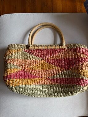Colorful weaved bag